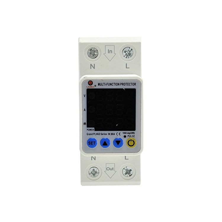 2P Auto Reconnect Voltage Protector M típusú hármas kijelző