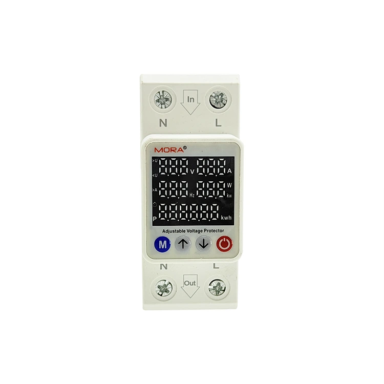 2P Smart Voltage Protector Type M Öt digitális kijelző