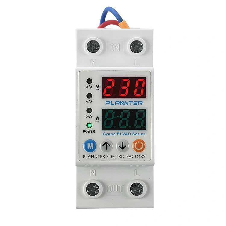 Kettős kijelzős feszültségvédő